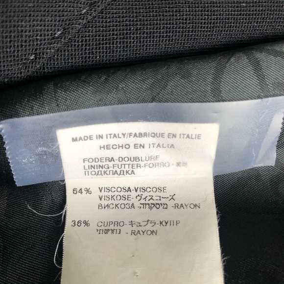 Valentino Roma VTG black wool jacket, 2 buttons, decorative stitching, 2 pockets - Picture 5 of 8